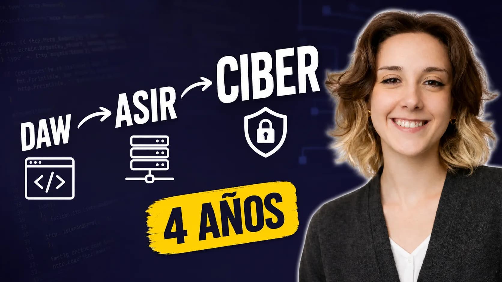 Julia explica su recorrido de DAW y ASIR al curso de Ciberseguridad