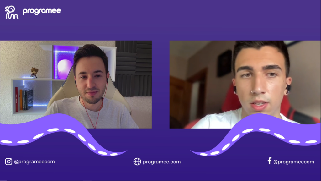 david navarro y daniel martín charlando sobre los estudios de SMR y DAM.