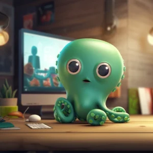 green octopus computer