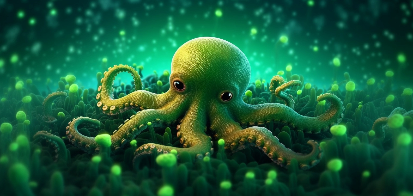 green octopus forest