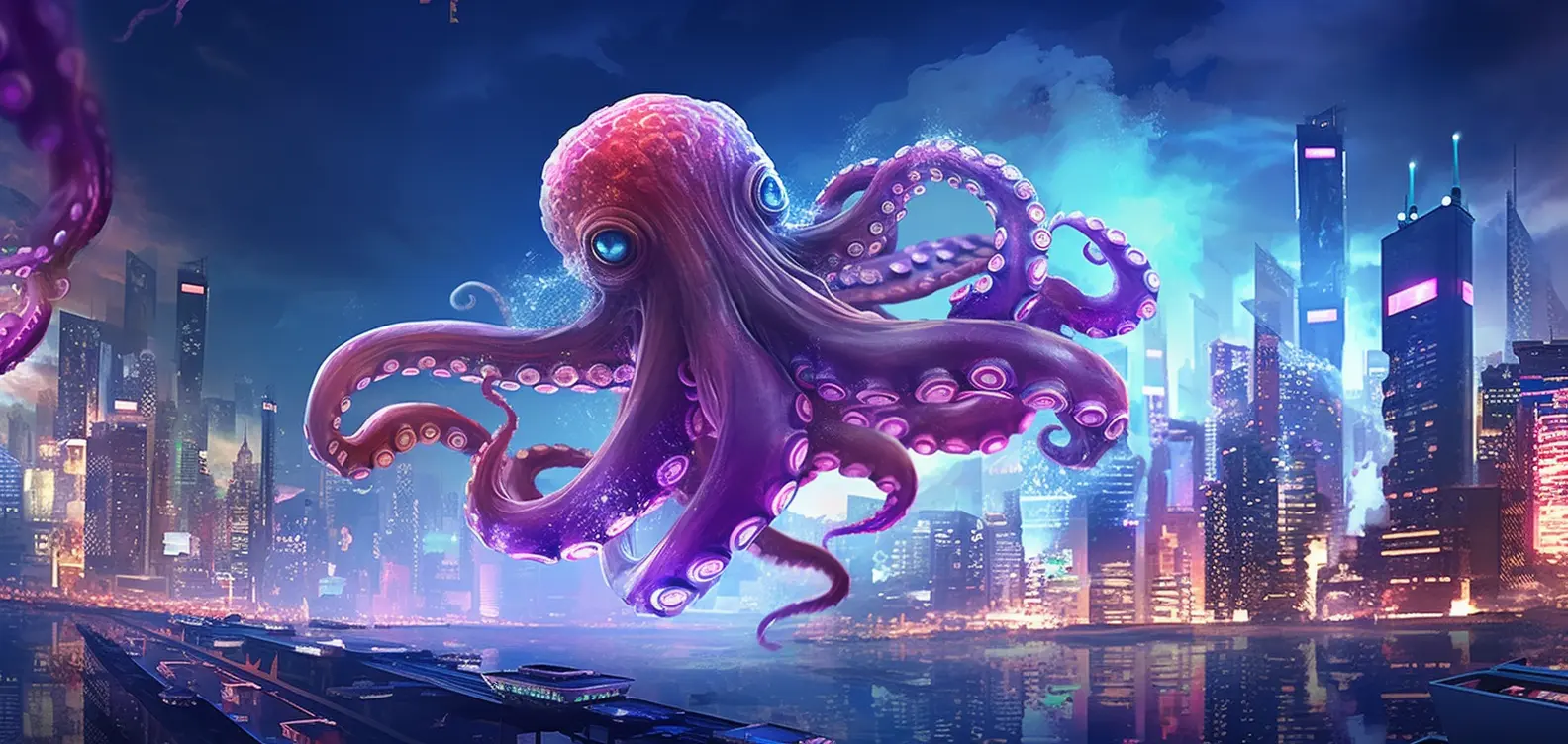 octopus in japan city